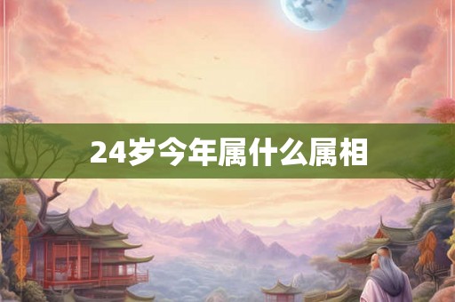 24岁今年属什么属相