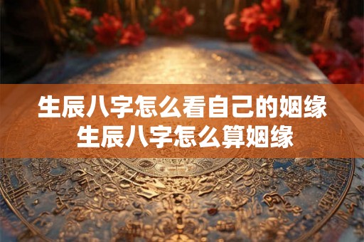 生辰八字怎么看自己的姻缘 生辰八字怎么算姻缘