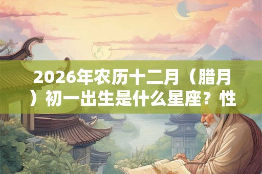 2026年农历十二月（腊月）初一出生是什么星座？性格如何？