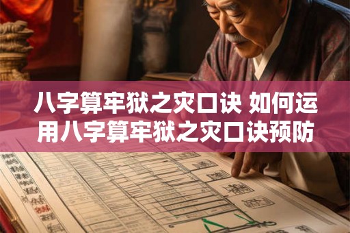 八字算牢狱之灾口诀 如何运用八字算牢狱之灾口诀预防灾难