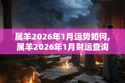 属羊2026年1月运势如何,属羊2026年1月财运查询