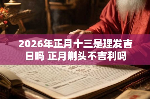 2026年正月十三是理发吉日吗 正月剃头不吉利吗 2026年正月十三是理发吉日吗 正月剃头不吉利吗