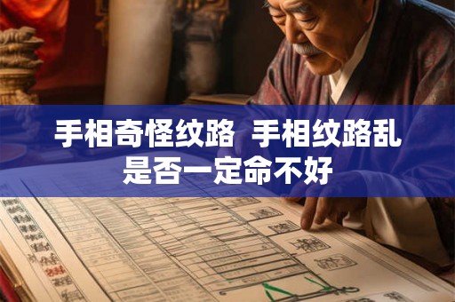手相奇怪纹路  手相纹路乱是否一定命不好