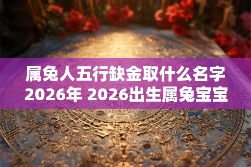 属兔人五行缺金取什么名字2026年 2026出生属兔宝宝取名大全