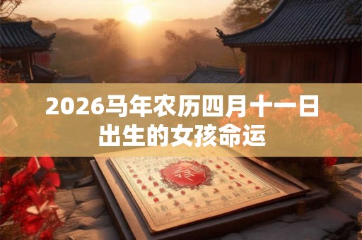 2026马年农历四月十一日出生的女孩命运