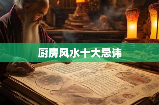 厨房风水十大忌讳