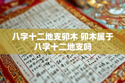 八字十二地支卯木 卯木属于八字十二地支吗
