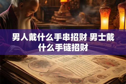 男人戴什么手串招财 男士戴什么手链招财