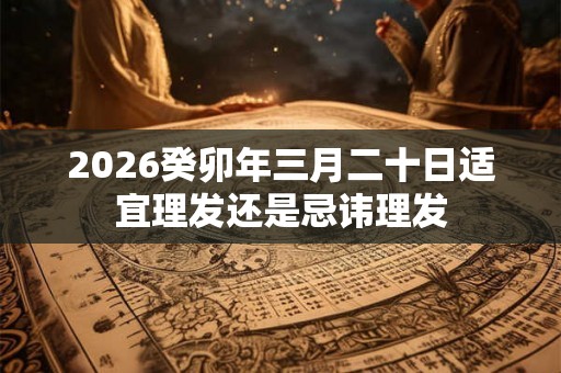 2026癸卯年三月二十日适宜理发还是忌讳理发