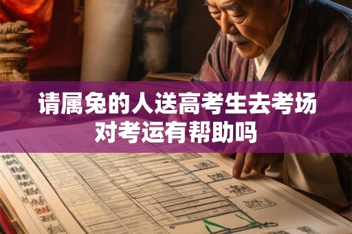 请属兔的人送高考生去考场对考运有帮助吗 请属兔的人送高考生去考场对考运有帮助吗