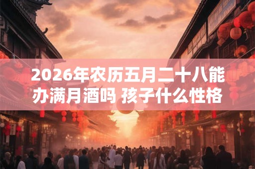 2026年农历五月二十八能办满月酒吗 孩子什么性格
