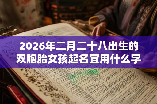 2026年二月二十八出生的双胞胎女孩起名宜用什么字，五行属什么