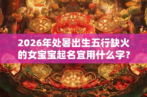 2026年处暑出生五行缺火的女宝宝起名宜用什么字? 2026年处暑出生五行缺火的女宝宝起名宜用什么字?