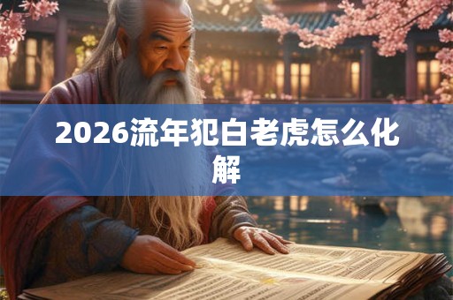 2026流年犯白老虎怎么化解