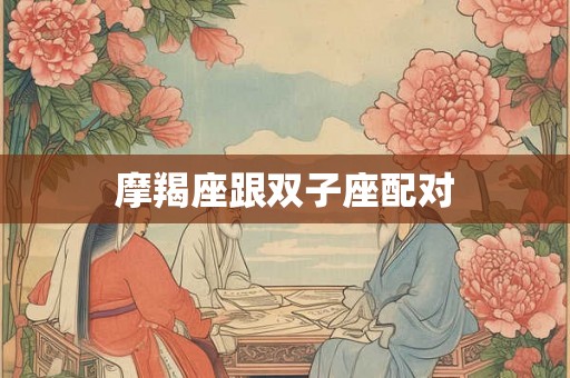 摩羯座跟双子座配对