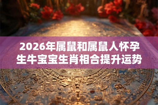 2026年属鼠和属鼠人怀孕生牛宝宝生肖相合提升运势