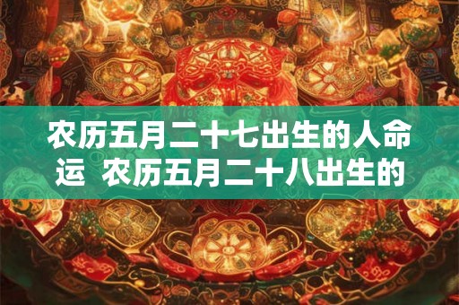 农历五月二十七出生的人命运  农历五月二十八出生的人命运
