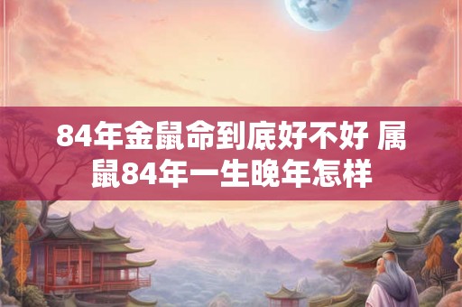 84年金鼠命到底好不好 属鼠84年一生晚年怎样