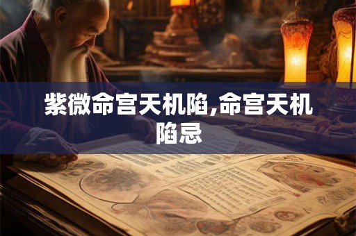 紫微命宫天机陷,命宫天机陷忌
