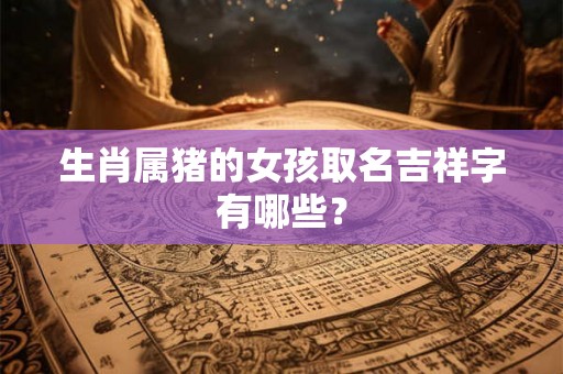 生肖属猪的女孩取名吉祥字有哪些? 生肖属猪的女孩取名吉祥字有哪些?