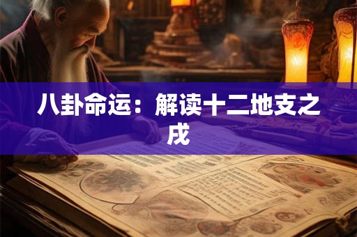 八卦命运：解读十二地支之戌