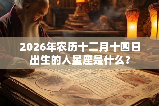 2026年农历十二月十四日出生的人星座是什么？