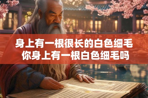 身上有一根很长的白色细毛 你身上有一根白色细毛吗