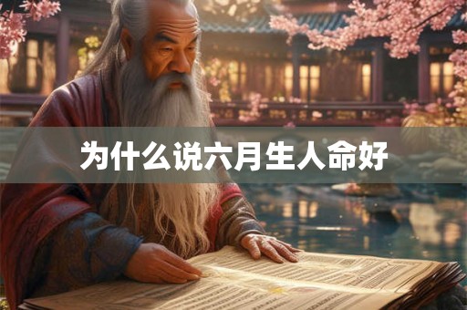 为什么说六月生人命好