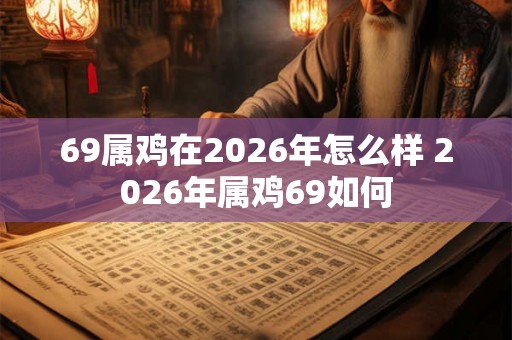 69属鸡在2026年怎么样 2026年属鸡69如何