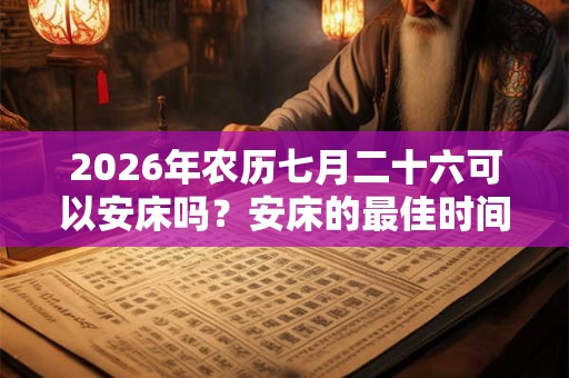 2026年农历七月二十六可以安床吗?安床的最佳时间? 2026年农历七月二十六可以安床吗?安床的最佳时间?