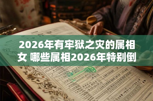 2026年有牢狱之灾的属相女 哪些属相2026年特别倒霉 2026年有牢狱之灾的属相女 哪些属相2026年特别倒霉
