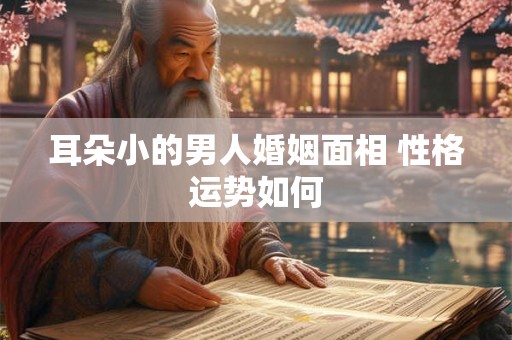 耳朵小的男人婚姻面相 性格运势如何
