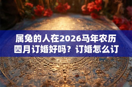 属兔的人在2026马年农历四月订婚好吗？订婚怎么订？