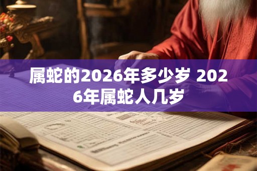属蛇的2026年多少岁 2026年属蛇人几岁