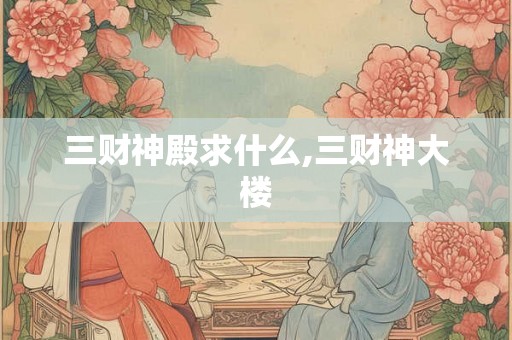 三财神殿求什么,三财神大楼