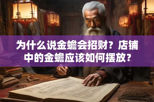 为什么说金蟾会招财?店铺中的金蟾应该如何摆放? 为什么说金蟾会招财?店铺中的金蟾应该如何摆放?