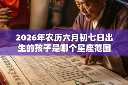 2026年农历六月初七日出生的孩子是哪个星座范围