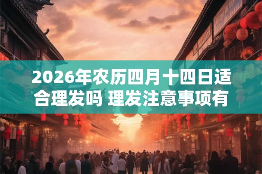 2026年农历四月十四日适合理发吗 理发注意事项有哪些