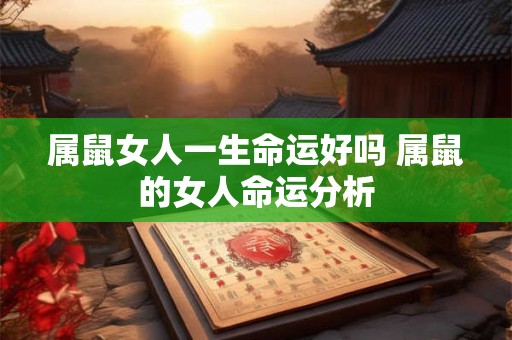 属鼠女人一生命运好吗 属鼠的女人命运分析