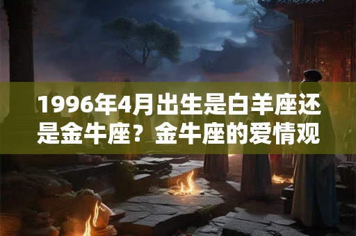 1996年4月出生是白羊座还是金牛座？金牛座的爱情观是怎样的？