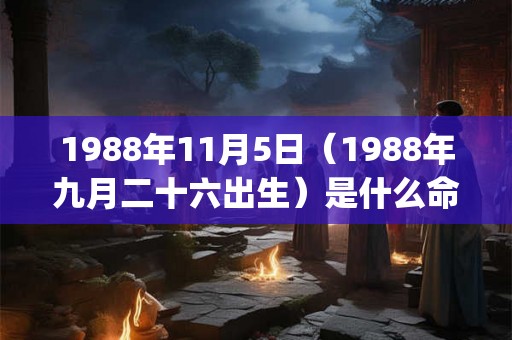 1988年11月5日（1988年九月二十六出生）是什么命_命运如何