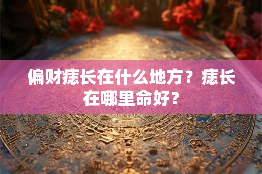 偏财痣长在什么地方？痣长在哪里命好？