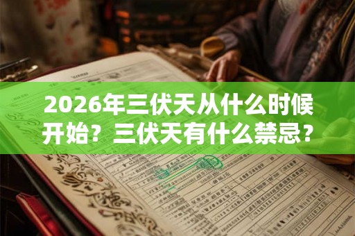 2026年三伏天从什么时候开始？三伏天有什么禁忌？