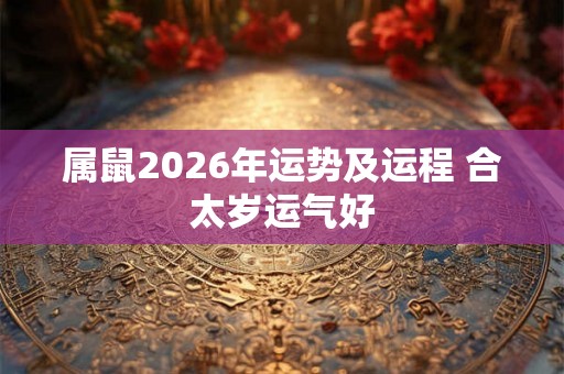 属鼠2026年运势及运程 合太岁运气好