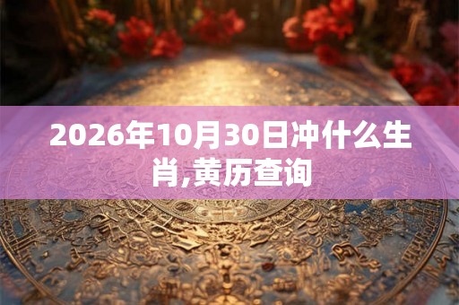 2026年10月30日冲什么生肖,黄历查询 2026年10月30日冲什么生肖,黄历查询