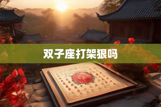 双子座打架狠吗