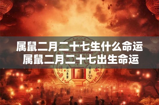 属鼠二月二十七生什么命运 属鼠二月二十七出生命运如何