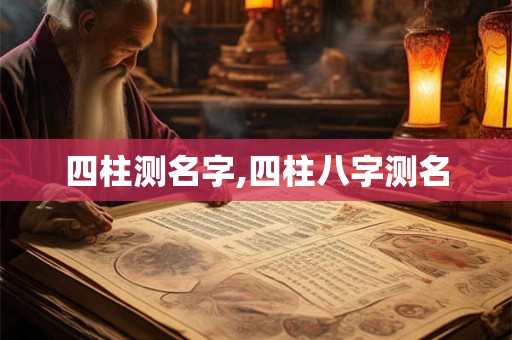 四柱测名字,四柱八字测名