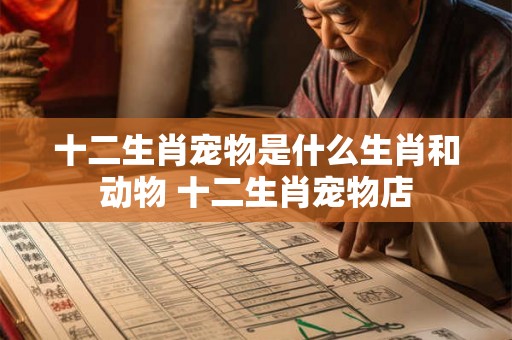十二生肖宠物是什么生肖和动物 十二生肖宠物店