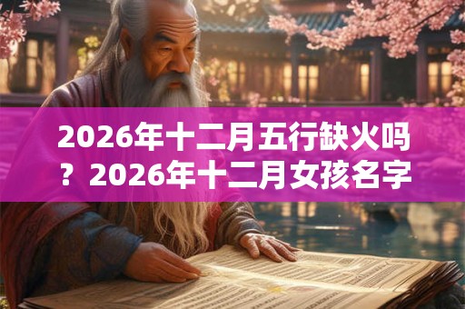 2026年十二月五行缺火吗?2026年十二月女孩名字 2026年十二月五行缺火吗?2026年十二月女孩名字